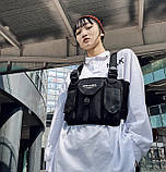 Нагрудна сумка OFFICIAL 0164 чорна, фото 5