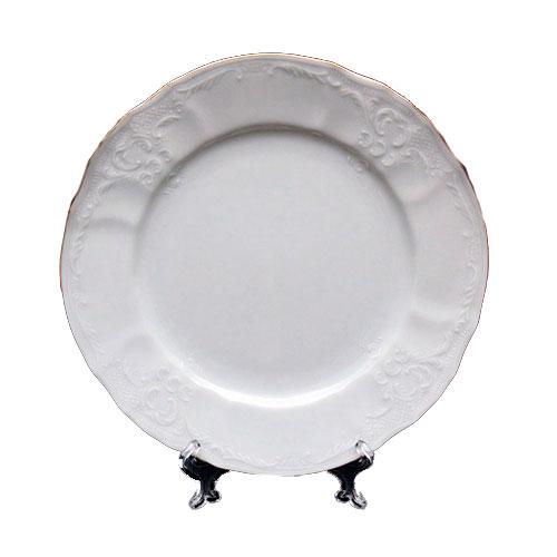 Тарілка десертна Thun Bernadotte (Обводка золото) 6 штук d19 см порцеляна (311011M з), фото 1