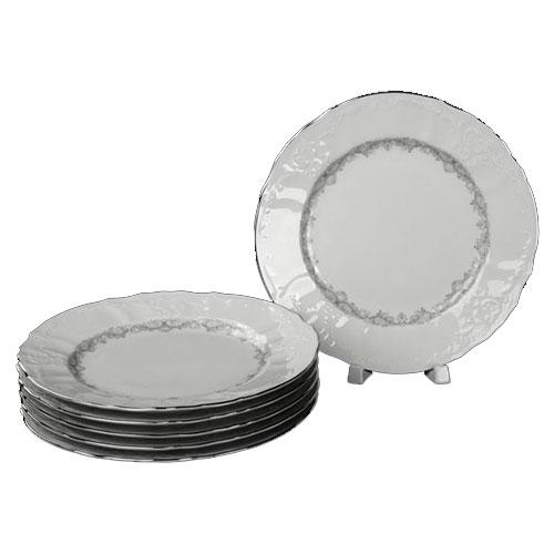 Тарілка обідня Thun Bernadotte (Тонке мереживо) 6 штук d25 см порцеляна (5763021), фото 1