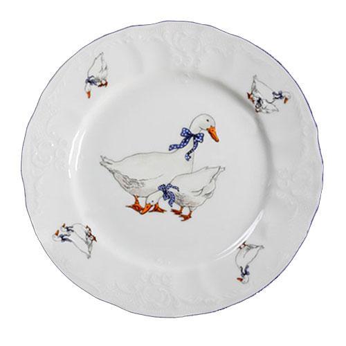 Тарілка обідня Thun Bernadotte (Гусі) 6 штук d25 см порцеляна (5936B52), фото 1