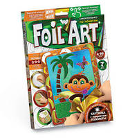 Аплікація кольоровою фольгою Danko Toys Foil Art Мавпочка FAR-01-05