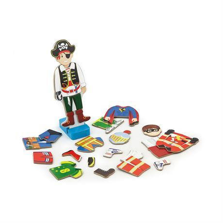 Набір магнітів Viga Toys Гардероб хлопчика (50021), фото 1