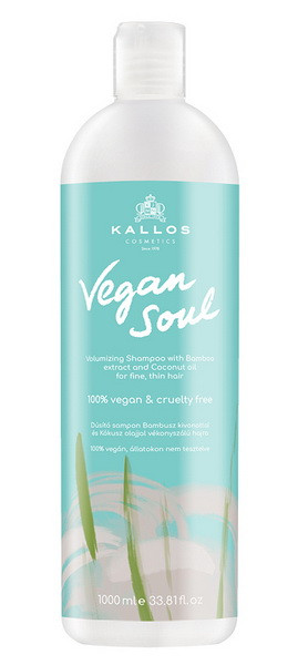 Шампунь Kallos Vegan Soul для обсягу волосся з екстрактом бамбука, 1 л