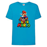 Футболка Супер Марио (Super Mario) синяя (SMar blu-04)