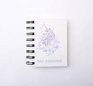 Блокнот 10*8 см з принтом єдиноріг-2