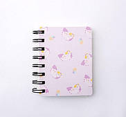 Блокнот 10*8 см з принтом єдиноріг-3