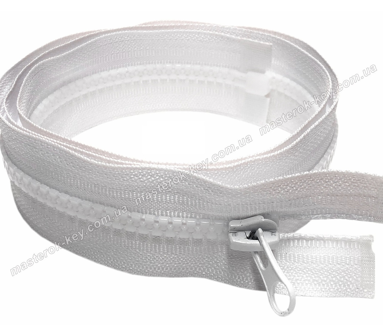 Блискавка тракторна No5 довжина 100 см колір білий #501, фото 1