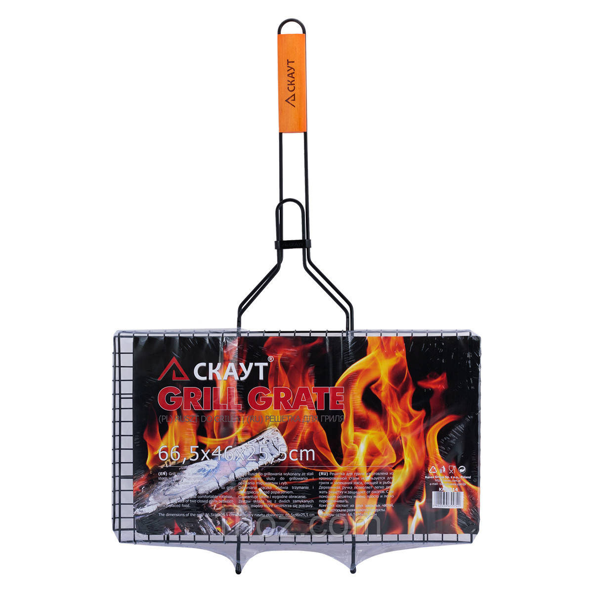 Решітка для гриля Скаут з антипригарним покриттям 46*25.5 см KM-0714, фото 1