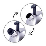 Чайник з нержавіючої сталі Kamille KM-1080 1,5 л Чайник зі свистком Чайник для індукції та газової плити, фото 4