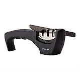 Точилка для ножів Kamille KM-5705 20,5*5*7 см Чорний Ручна точилка для ножів Механічна точилка для ножа, фото 8