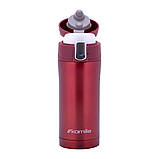 Термос із нержавіючої сталі Kamille KM-2087 Блакитний 320мл Термос для гарячих напоїв Термос із клапаном, фото 10