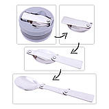 Термос харчовий обідній для супу Kamille Фіолетовий 800мл з нержавіючої сталі KM-2097, фото 3