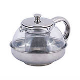 Заварник Kamille зі знімним ситечком 600мл KM-4315, фото 7