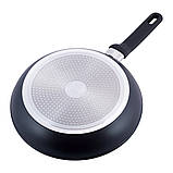 Сковорода Kamille 28см з надміцним антипригарним покриттям із алюмінію для індукції і газу KM-4414, фото 5