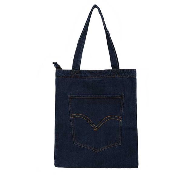Жіноча джинсова сумка шопер через плече
