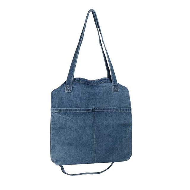 Жіноча джинсова сумка шопер через плече