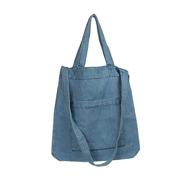 Жіноча джинсова сумка шопер через плече