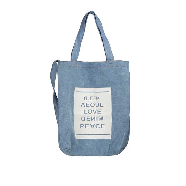 Жіноча джинсова сумка шопер через плече