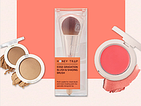 HONEY TRAP edge gradation blush&shading brush Пензлик для нанесення пудри та рум'ян