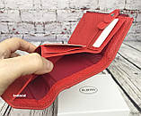Жіночий шкіряний гаманець Bond Червоний гаманець шкіра. Жіночий гаманець у коробці. Портмоне. ДК3, фото 8