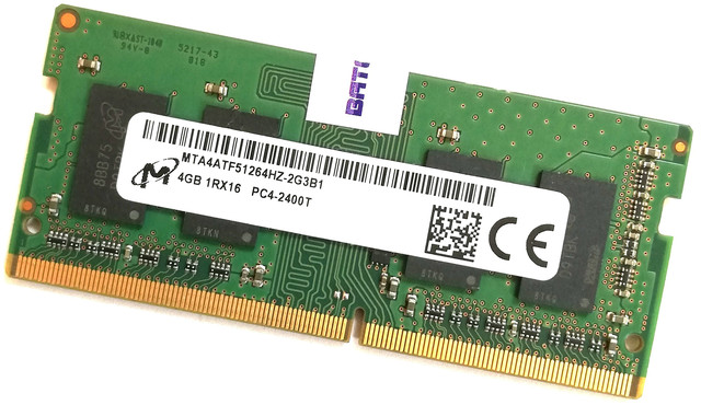 оперативна пам'ять SODIMM DDR4 4GB для ноутбука