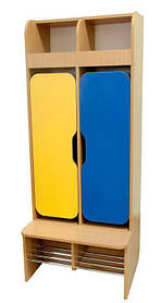 Шафа дитяча 2-місна з фігурними дверима (хромовані труби)