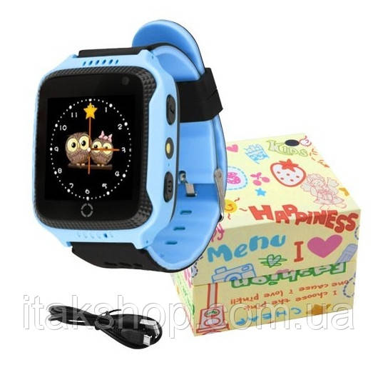 Дитячі розумні годинник Smart Baby Watch Q528 з GPS Blue
