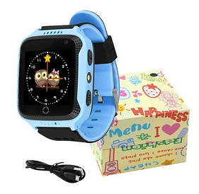 Дитячі розумні годинник Smart Baby Watch Q528 з GPS Blue