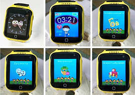 Дитячі розумні годинник Smart Baby Watch Q528 з GPS Yellow, фото 3