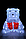 Світлодіодна прикраса Ведмідь Lumion 80 led для внутрішнього використання акрилова біла колба, фото 2