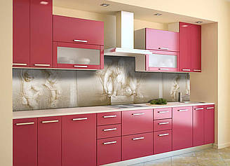 Кухонний фартух ПВХ самоклеючий Ренесанс ліпнина ретро (скиналі для кухні наклейка ПВХ) бежевий 600*2000 мм