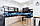 Вініловий кухонний фартух Космічний міст скіналі для кухні наклейка ПВХ небо Місто Синій 600*2500 мм, фото 5