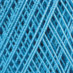 Нитки пряжа для в'язання бавовняна LILY YarnArt Лілі Ярнарт № 0008 - яскраво-бірюзовий