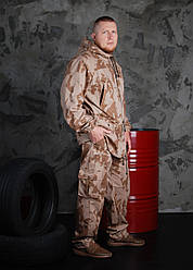 Костюм камуфляжний утеплений (підкладали+синтепон) з капюшоном буря в пустелі One-Point