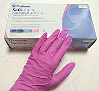 Перчатки Medicom SafeTouch розовые 100 шт/уп размер M