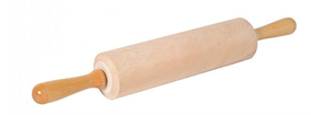 Качалка для тіста 460 мм (робоча частина) дерев'яна з рухомими ручками