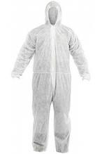 Комбінезон одноразовий, поліпропіленовий (щільність 80 г/м.кв)