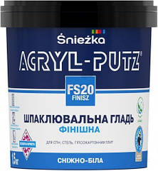 Шпаклівка Sniezka Acryl-putz фініш сніжно біла 1,5 кг