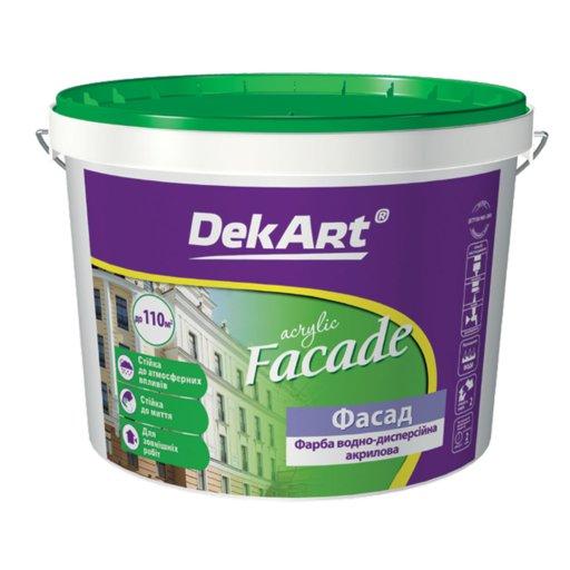 Фарба DekArt Facade біла матова 6,3кг., фото 1