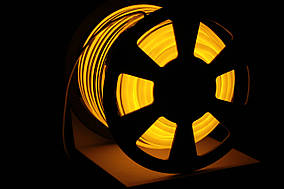 Вуличний світловий шнур Lumion 220V SMD NEON FLEX 15*26 мм, 81 світлодіода/м.п., 50 м/ рул колір жовтий