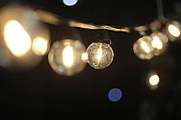 Cветодиодная ретро-гирлянда лампочки Lumion Galaxy Bulb String 10м 30 ламп наружная цвет белый теплый
