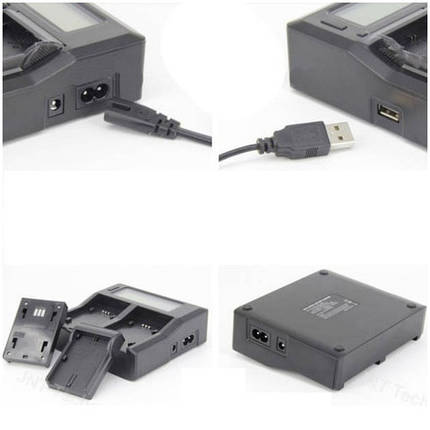Зарядний пристрій Kingma для Canon LP-E6 Dual LCD Charger, фото 2
