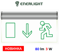 Светильник аварийный светодиодный "ВНИЗ" ENERLIGHT PIXEL PRO 3W 3H