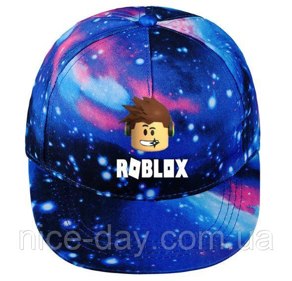 Кепка на липучках Роблокс / Roblox космос / Дитяча кепка бейсболка