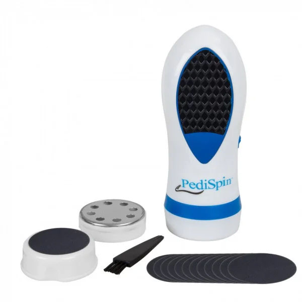 Електрична пемза Pedi Spin прилад для чищення п'ят і ніг, фото 1