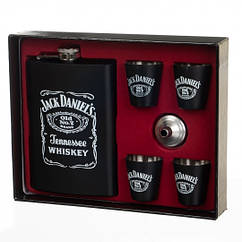 Подарунковий набір з флягою "Jack Daniels" 250/50 мл
