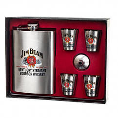 Подарунковий набір з флягою "Jim Beam" 250/50 мл