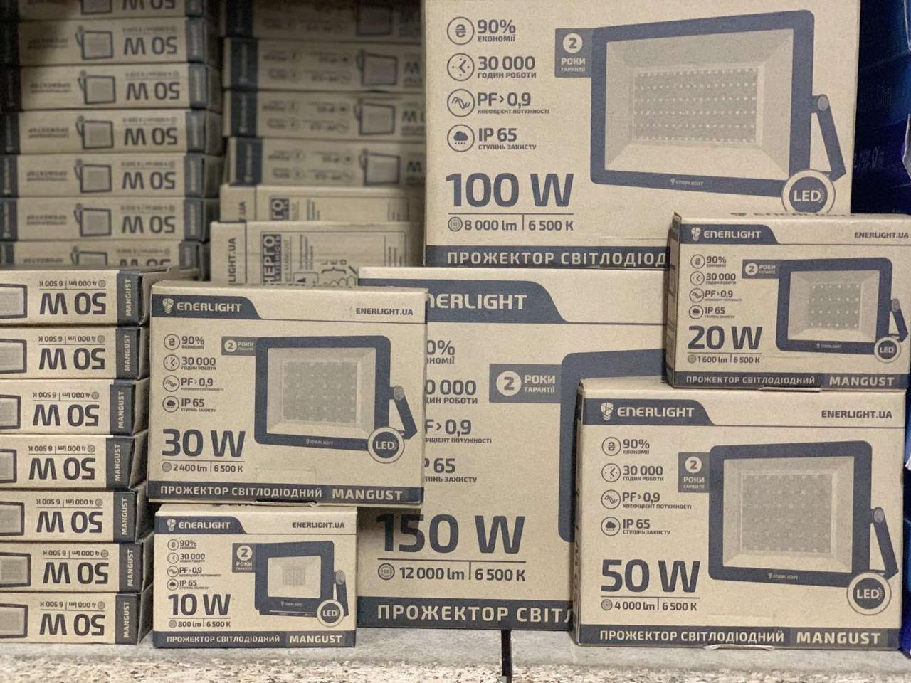 Прожектор світлодіодний ENERLIGHT MANGUST 30 Вт 2400 lm/6500 K