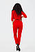 Молодіжний стильний брючний комбінезон з запахом по верху, червоний, фото 5