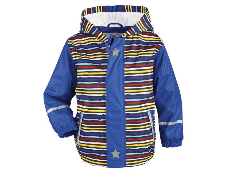 Водонепроникна куртка для хлопчика синя в різнокольорову смужку Lupilu Німеччина р. 98/104см